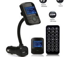 LCD Car Kit MP3 Bluetooth Player FM Transmitter Modulator SD MMC USB Remote