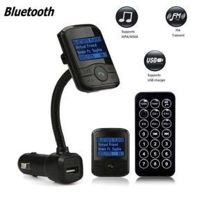 LCD Car Kit MP3 Bluetooth Player FM Transmitter Modulator SD MMC USB Remote