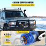 13500 LBS Electric Winch 12V 6120KG 13500LBS For 4X4 92FT Synthetic Trailer Ropes Towing Strap Image 3