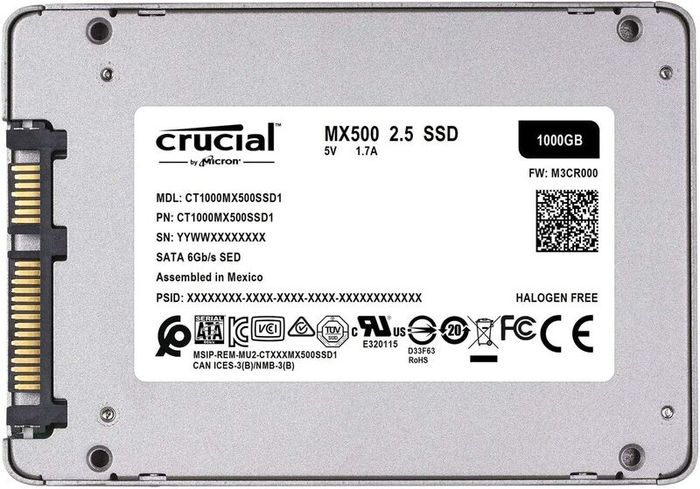 Crucial MX500 1TB 3d NAND SATA 2.5 Inch Internal Ssd - Up To 560mb/s - Ct1000mx500ssd1
