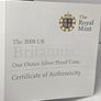United Kingdom 2008 Silver Proof 1oz Britannia 2 Pounds One Ounce Fine Silver in Original Holder with COA Image 9