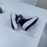 Black converse high top platform trainers Image 7