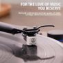 Bluetooth Vinyl Record Player with 36W Stereo Speakers, Wooden Turntable with Magnetic Cartridge, Adjustable Counterweight, Anti-Skate Control & RCA Output Image 4