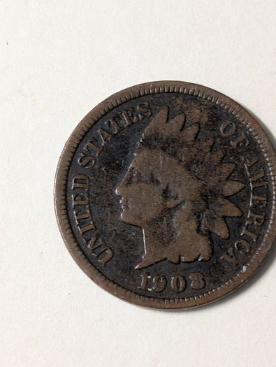 USA cent 1908