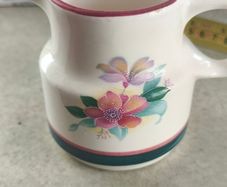 Carrigaline Pottery Ireland Vintage Floral Hummingbird Carrigdhoun Milk Jug