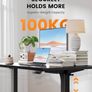Electric Standing Desk with Advanced Brushless Motor, 160 x 80 cm Height Adjustable Desk with 100kg Load Capacity, Quiet Operation, Sturdy Metal Frame Image 3