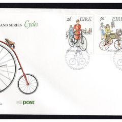 1991 Ireland Early Bicycles Commemorative Stamps An Post First Day Cover (FDC)