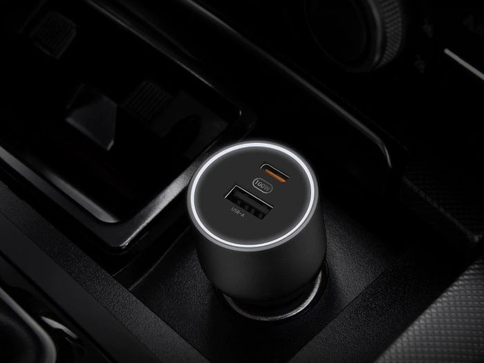 Xiaomi Mi 100W PD/PPS/QC4.0 Dual USB Mobile/Tab/Laptop Super Fast Car Charger + 1M USB-C PD 100W Charging Cable (Brand New/Warranty)