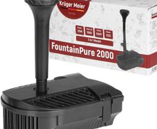 Kruger Meier FountainPure 2000 - fountain, filter and water pump for a pond