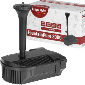 Kruger Meier FountainPure 2000 - fountain, filter and water pump for a pond