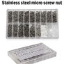 1000PCS Glasses Screw Set Nose Support Lens Leg Nut Frameless Glasses Spacer Cap Accessories 18 Specification Screw Set Box Image 3