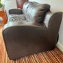 leather brown sofa Image 2