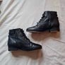 Sezane axelle ankle boots Size 5 eu 38 black leather in excellent condition Image 5