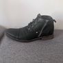 Black leather boots size 9 Image 3