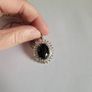 sterling silver genuine Boi Ploi black spinel rare size pendant Image 2