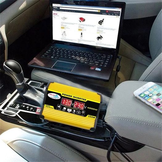 Small 600w max Car Power Inverter Converter DC 12V To AC 110/220V Transformer Dual USB Peak Modified Sine wav