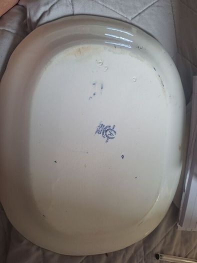 Antique Allertons Small Willow Platter