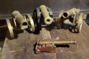 brass cannons