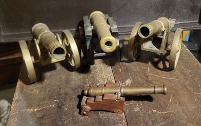 brass cannons