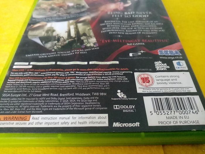 Bayoneta Xbox 360 Games Original