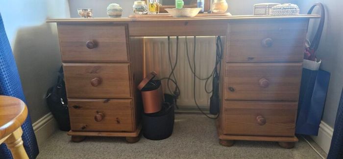 Dressing Table, mirror and stool