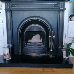 Beautiful cast fireplace