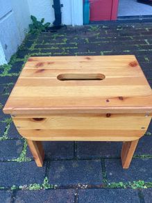 Pine Swedish design foot stool