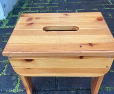Pine Swedish design foot stool