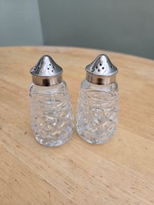 Vintage Waterford Crystal Salt & Pepper Condiments