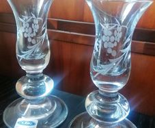 2 Crystal Candle Holders