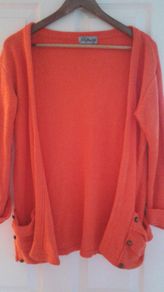 Orange cardigan