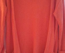 Orange cardigan