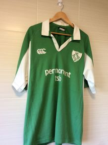 Ireland Rugby Jersey. Triple Crown Winning Jersey From Year 2006. Official Canterbury IRFU Home Jersey. Authentic Original From The Time. Not A Modern Day Remake.