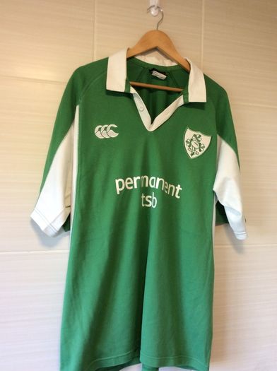 Ireland Rugby Jersey. Triple Crown Winning Jersey From Year 2006. Official Canterbury IRFU Home Jersey. Authentic Original From The Time. Not A Modern Day Remake.