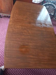 Mahogany Dining Table Extendable 155 x 90cm (L 194 x W  90cm with leaf)  Mahogany