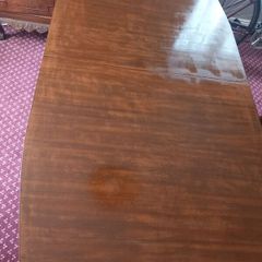 Mahogany Dining Table Extendable 155 x 90cm (L 194 x W  90cm with leaf)  Mahogany