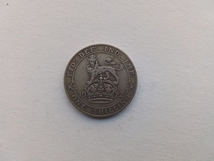English One Shilling 1922.