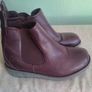 Heavenly Feet purple leather ankle boots Image 3