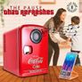 Coca-Cola Mini Fridges for Bedrooms 4L Quiet Small 6 Can Table Top Fridge Portable Retro Cooler Warmer with Built-In Bluetooth Wireless Speaker For Drinks Image 6