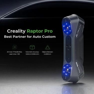 Creality Raptor Pro 3D Scanner - 0.02mm - Full Colour