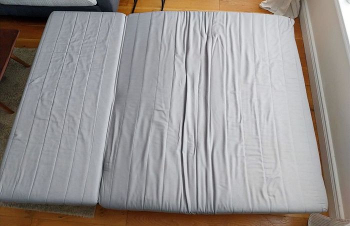 IKEA 2-Seat Sofa-Bed (Black & White Geometric)