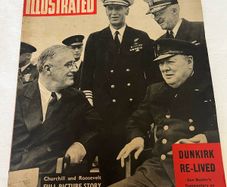 Illustrated Magazine Wednesday August 30, 1941. Full picture story of Churchill and Roosevelt.