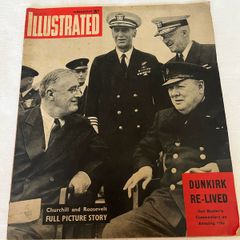 Illustrated Magazine Wednesday August 30, 1941. Full picture story of Churchill and Roosevelt.