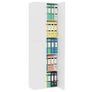 Office Cabinet White 60x32x190 cm Chipboard Image 4