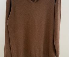 Brown Knitted Polo Jumper - NEXT - size M