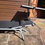 Folding Sun Lounger with Canopy Image 3