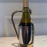 Vintage Silver Plated Wine Bottle Holder with Grape and Vine motif Image 3