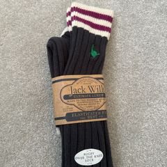 New- Jack Wills rugby over the knee socks size 4-6