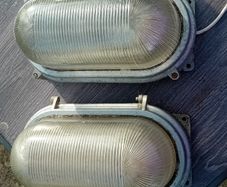 Vintage bulkhead outdoor light
