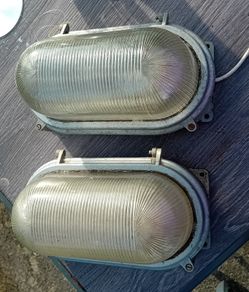 Vintage bulkhead outdoor light